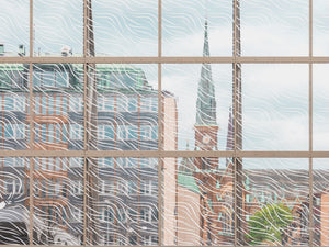 Oscar Fredriks kyrka bakom glaset, Göteborg