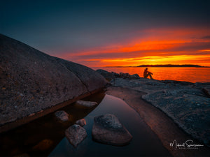 Solnedgång vid Särö Västerskog – En stund av stillhet vid havet