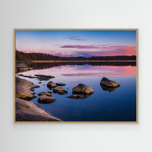 Soluppgång vid Rådasjön – Härryda kommun | Canvas