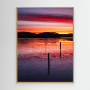 Iseld över Stensjön - CANVAS