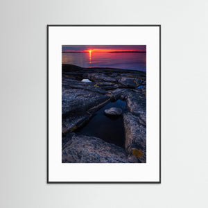 Solnedgång vid Årnäsuddens naturreservat – Hallands kust