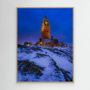 Masthuggskyrkan i vinterkväll – Göteborg | Canvas