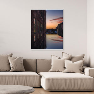 Mölndal – Spegling vid Götafors | Canvas