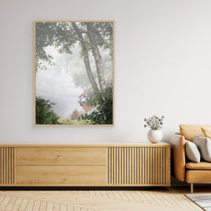Dimma över Stensjön – Morgon vid Stensjön, Mölndal | Canvas
