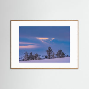 Vinterljus över Grövelsjöfjällen – Fjäll i dimma | Fine Art Print