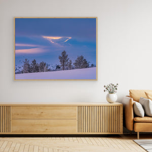 Vinterljus över Grövelsjöfjällen – Fjäll i dimma | Canvas