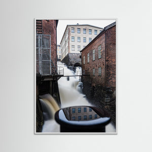 Mölndalsfallen i Kvarnbyn – Historiskt vattenfall i Mölndal | Fine Art Print