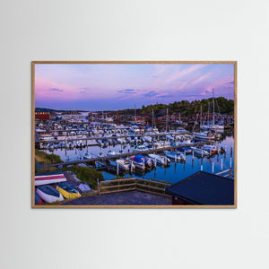 Önnereds brygga i kvällsljus – Småbåtshamn i Göteborg | Fine Art Print 