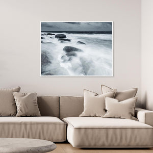 Storm vid Näsbokrok – Kustlandskap i Kungsbacka | Canvas