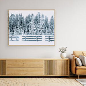 Snöfångare vid Lövåsen - CANVAS