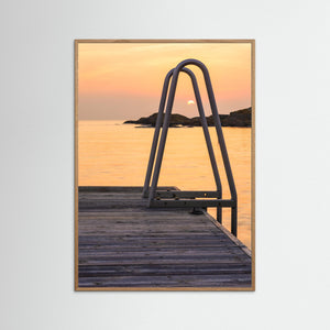 Solnedgång vid brygga i Kullavik – Kungsbacka | Fine Art Print