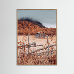 Höst vid Mittåkläppen – Slogbod i Storkläppvallen, Härjedalen | Fine Art Print