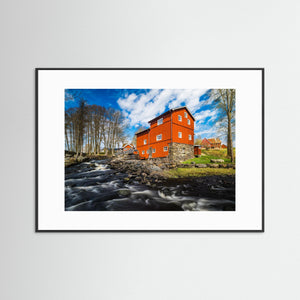 Lockö kvarn i Hyssna – Historisk kvarnmiljö vid Surtan | Fine Art Print 