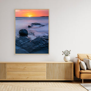 Stilla kväll vid havet – Åsa, Kungsbacka kommun | Canvas
