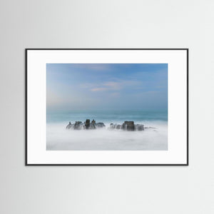 Minimalistisk kust Portugal – Cascais hav och klippor | Fine Art Print