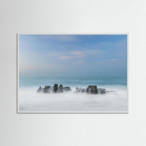 Minimalistisk kust Portugal – Cascais hav och klippor | Fine Art Print