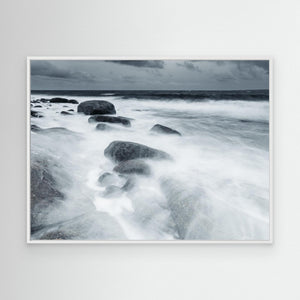 Storm vid Näsbokrok – Kustlandskap i Kungsbacka | Canvas