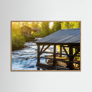 Gammal såg vid Ljusnan – Ljusnedal, Härjedalen | Fine Art Print