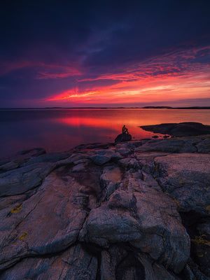 Kvällsro vid Vallda Sandö