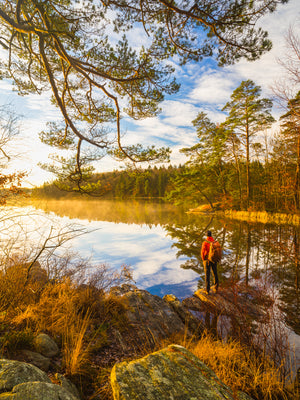 Spegling vid Stora Kåsjön – Partille kommun | Fine Art Print