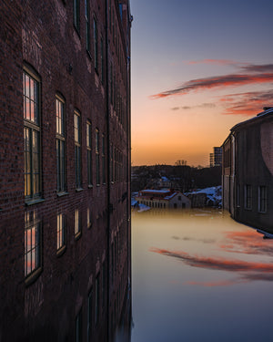 Mölndal – Spegling vid Götafors | Canvas