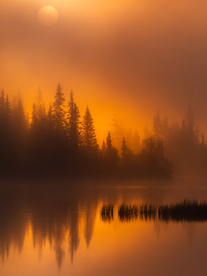 Gyllene morgon – Vannin, Hemsedal | Fine Art Print