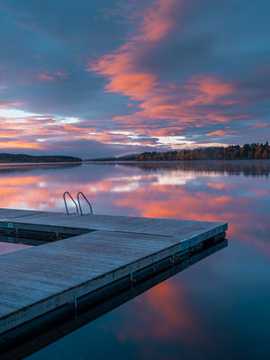När himlen vaknar – Ljusnedalssjön, Härjedalen | Canvas