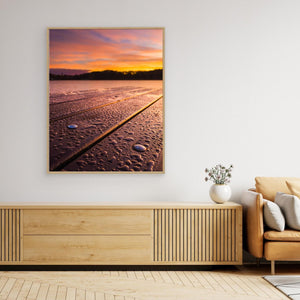 Morgonljus i droppar – Stensjön, Mölndal | Canvas