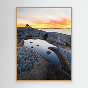 Kvällsljus över Stora Amundön - CANVAS