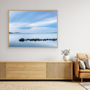 Minimalistisk kust vid Frillesås - CANVAS