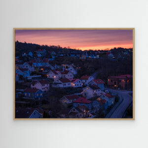 Gryning över Kvarnbyn - CANVAS
