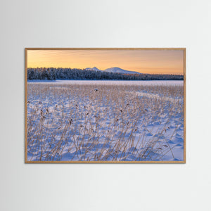 Vinter vid Drevsjøen – Rendalssølen i bakgrunden | Fine Art Print