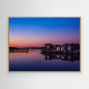 Sjöbodar vid Lilla Rösö – Göteborgs södra skärgård | Canvas