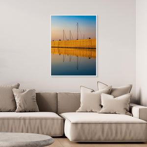 Småbåtshamn i kvällsljus – Killingsholmen, Göteborg | Canvas