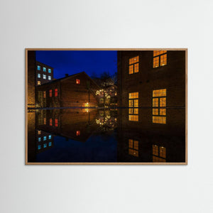 Mölndal – Spegling vid Lilla Götafors i Kvarnbyn | Fine Art Print