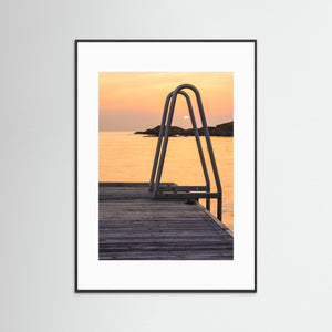 Solnedgång vid brygga i Kullavik – Kungsbacka | Fine Art Print