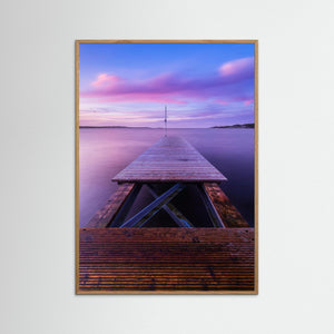Solnedgång vid Näsets brygga – Göteborgs skärgård | Fine Art Print