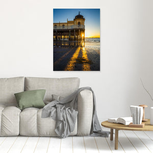 Solnedgång vid Varbergs kallbadhus – Varberg | Canvas