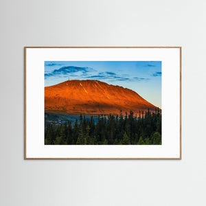 Solnedgång över Gaustatoppen – Telemark, Norge | Fine Art Print