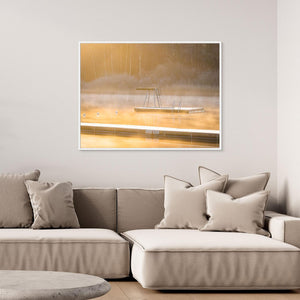 Stillhet i Dimma – Rådasjön, Mölnlycke | Canvas