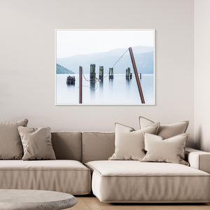 Bryggpålar i Tinnsjøen – Telemark, Norge | Canvas