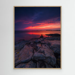 Kvällsro vid Vallda Sandö - CANVAS