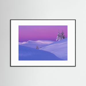 Rosa gryning över Grövelsjöfjällen