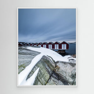 Sjöbodar vid Budskär, Särö – Västkustens kustlandskap | Canvas
