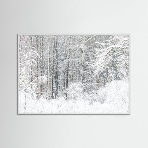 Snötäckt skog Änggårdsbergen Göteborg – Vinterlandskap | Fine Art Print