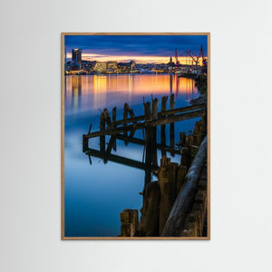 Skymning över Göta älv