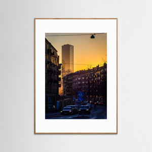 Göteborg – Olskroken i kvällsljus mot Gårda | Fine Art Print