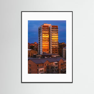 Kvarnbytornet i solnedgång – Mölndal | Fine Art Print