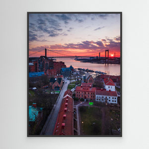 Klippan i solnedgång – Göteborg | Canvas