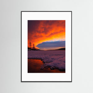 Lofssjön Lofsdalen Härjedalen – Soluppgång över frusen sjö | Fine Art Print